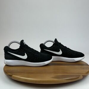 Womens Nike Lunarepic Flyknit 2 Black Athletic Running Sneakers Shoes Size 8‎ M